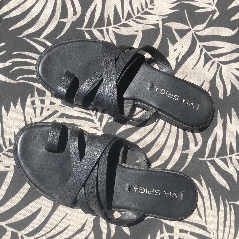 Via Spiga Leather Sandals